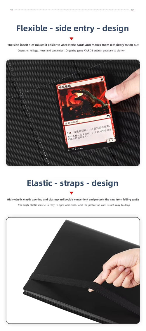 160 Pockets Pokemon Card Binder Strap Album for TCG MTG - Card Binders-Protect Your Cards, Showcase Your Passion.