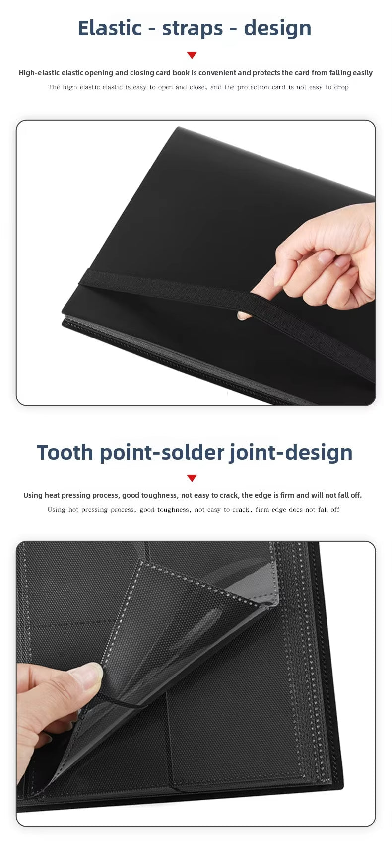 360 Pockets Pokemon Card Binder with Strap for TCG MTG