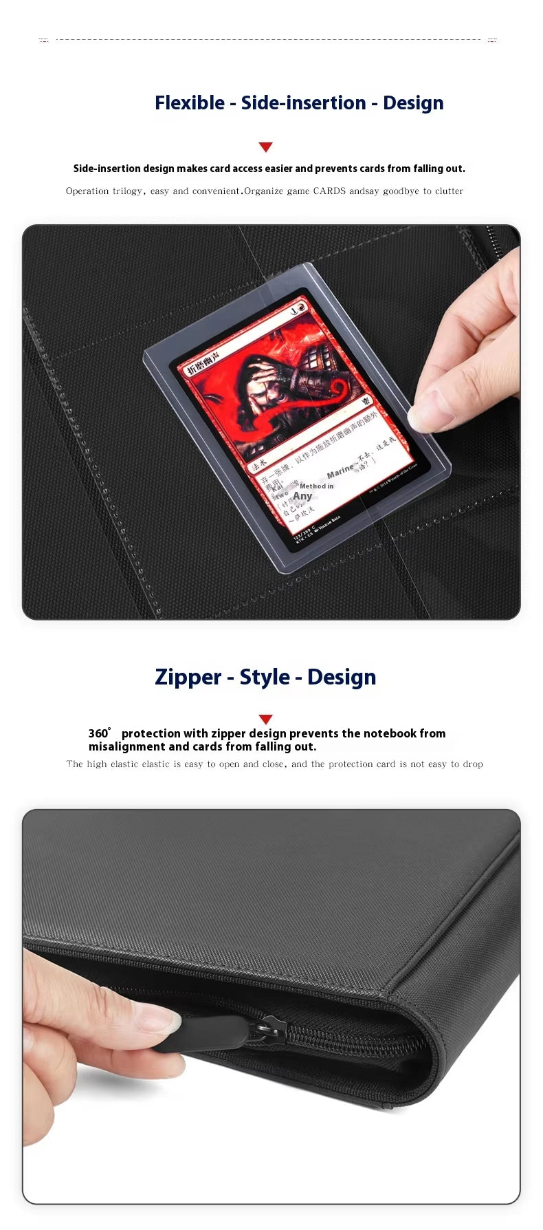 Premium Trading Card Toploader Binder Hard Cover 252 Pockets