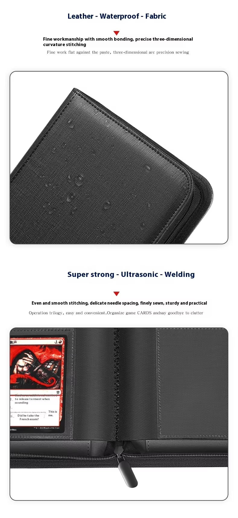 Large Capacity Trading Card Binder For Pokemon MTG TCG 480 Pockets