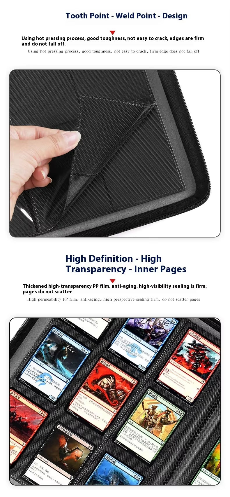360 Pockets Exclusive Pokemon MTG Yugioh Card Binder Luxury Collector