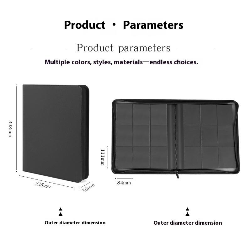 Premium Trading Card Toploader Binder Hard Cover 252 Pockets