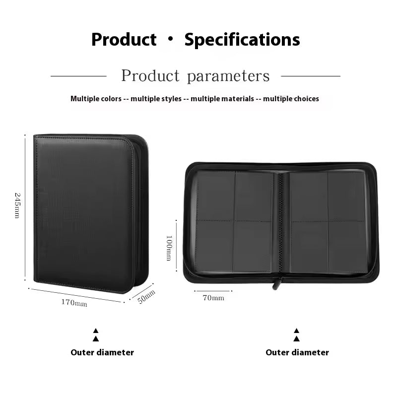 PU Leather 160 Pocket Pokemon TCG Trading Card Binder - Card Binders-Protect Your Cards, Showcase Your Passion.