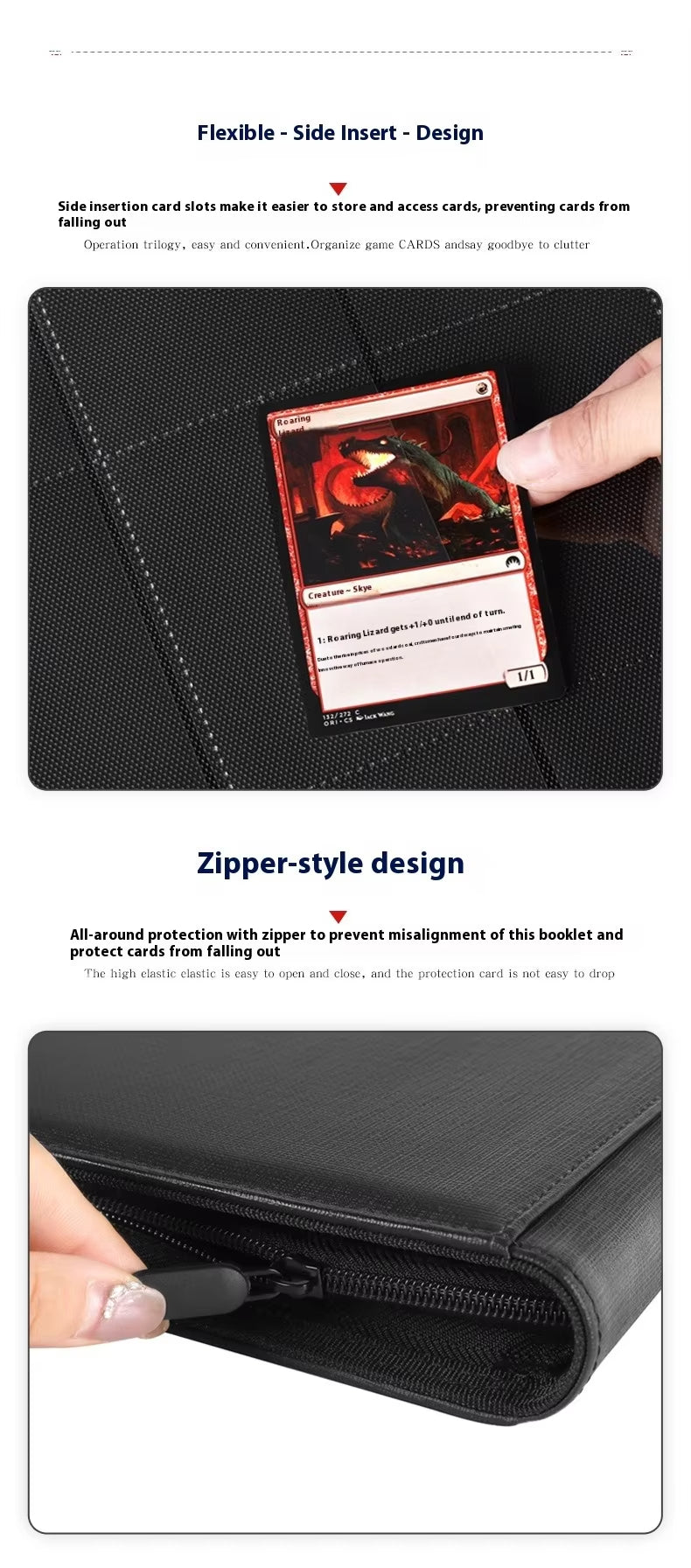 Pokemon Card Binder 160 Pocket Leather Collectors Album - Card Binders-Protect Your Cards, Showcase Your Passion.